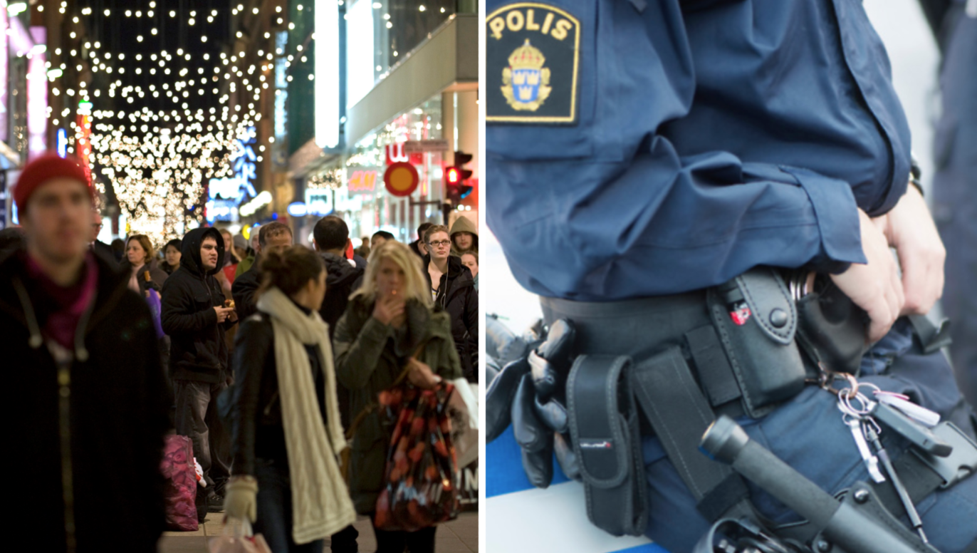 Fler poliser än vanligt kommer att röra sig bland julshopparna.